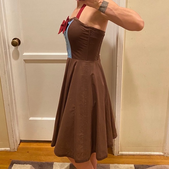 HANDMADE Boned Corset Halter Dress - 11th Doctor - Picture 5 of 8